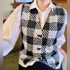 1990s Deadstock Beaded Party Vest